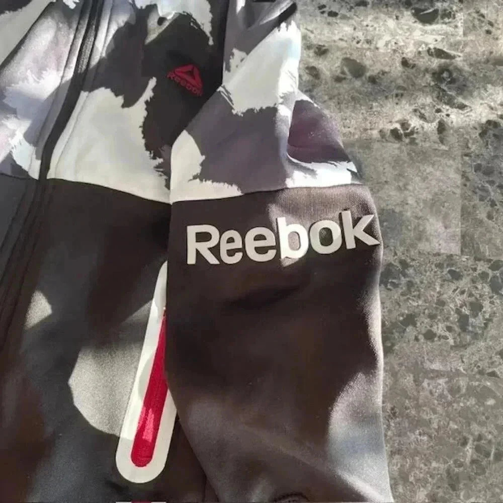 Reebok Boys' Full Zip Hooded Camo Jacket (Size 7)